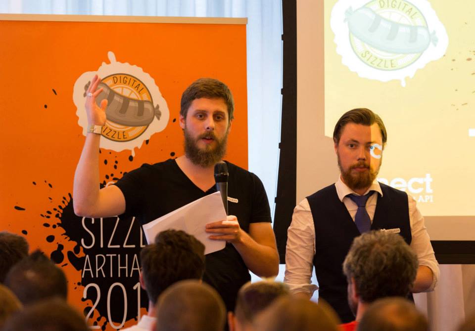 3Beards' Michael Hobson (L) and Bryce Keane (R)