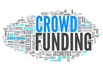 Crowdfunding word cloud