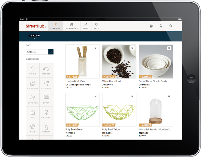 StreetHub - iPad Homeware
