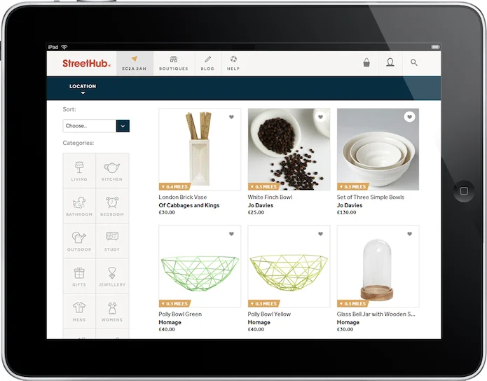 StreetHub - iPad Homeware
