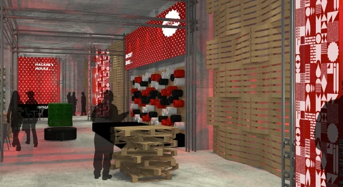 Hackney House Austin will include space for networking and creating new business. Credit: Gensler