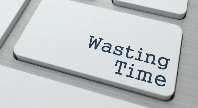 wasting time