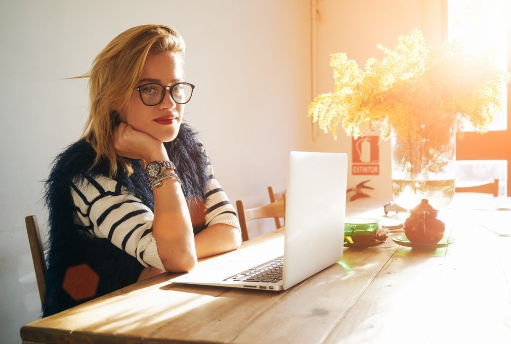 Female startup member