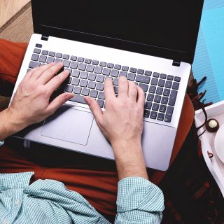 productivity man laptop