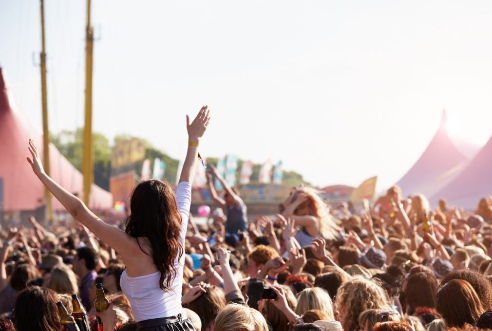 music festival crowd