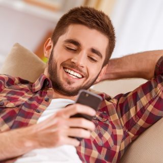 man on phone