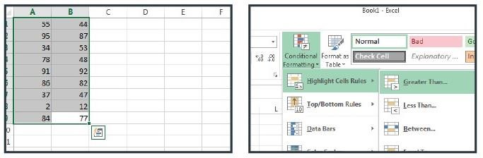 Conditional formatting
