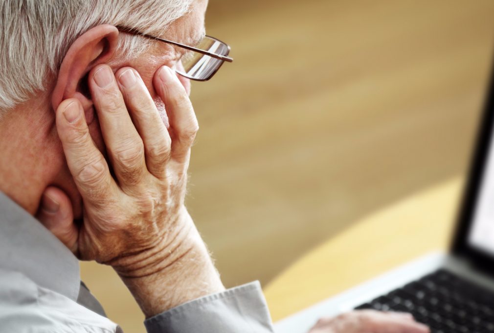 older man computer