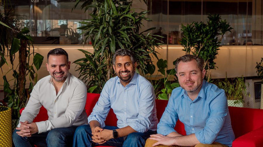 Lightful's founders, L-R, Carlos Miranda, Vinay Nair, Johnny Murnane