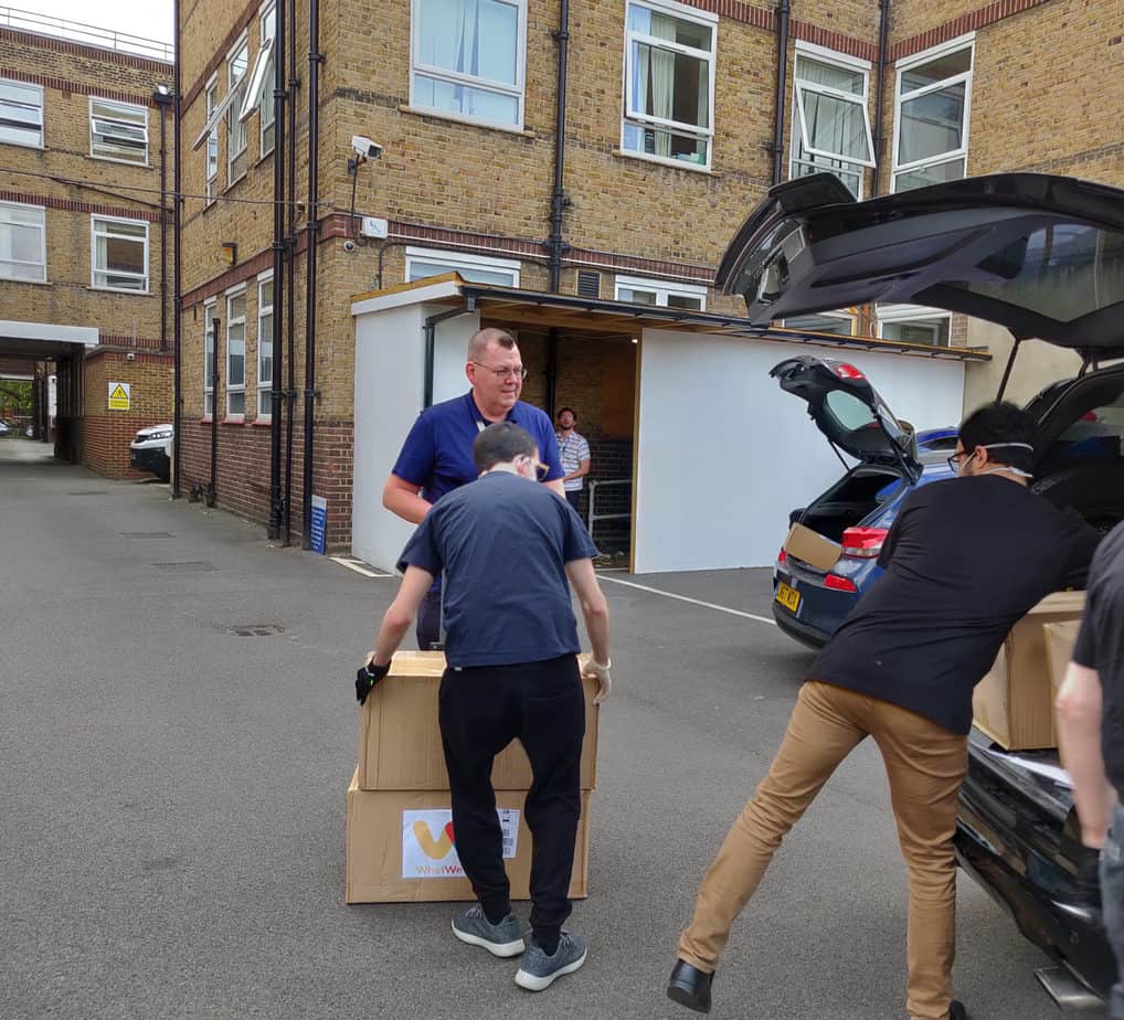 NHS mask delivery by What We Want