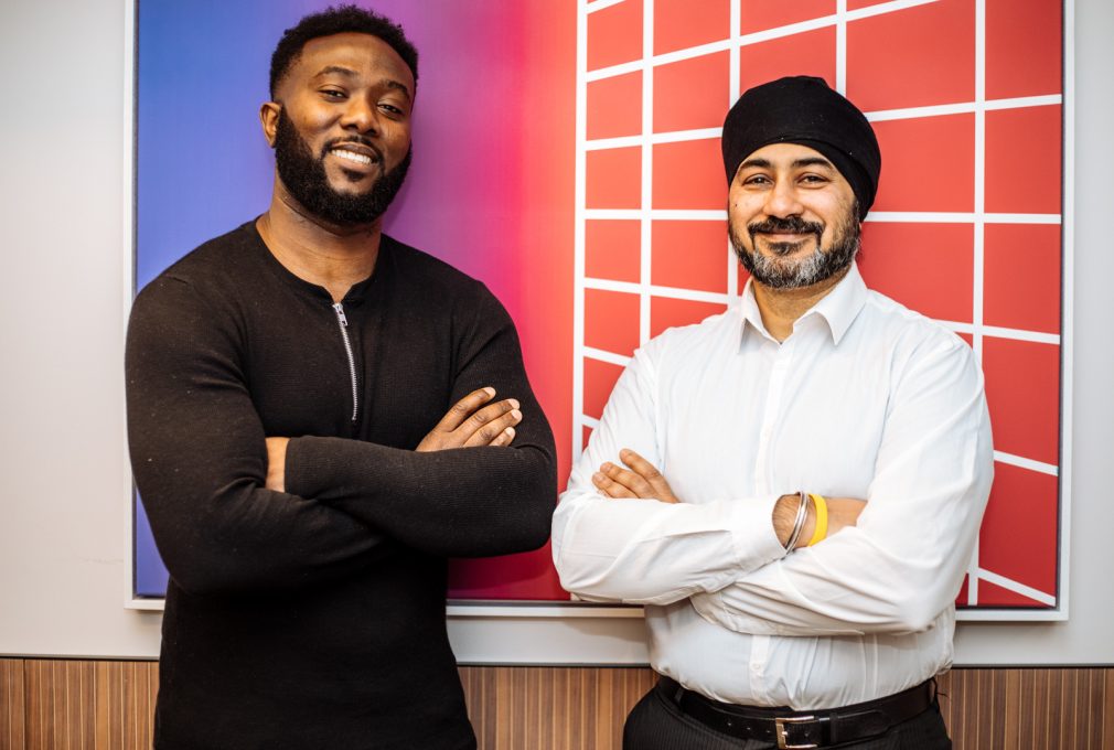 co-founders (Tai Alegbe, CEO and Raj Wilkhu, CTO) after raising funding
