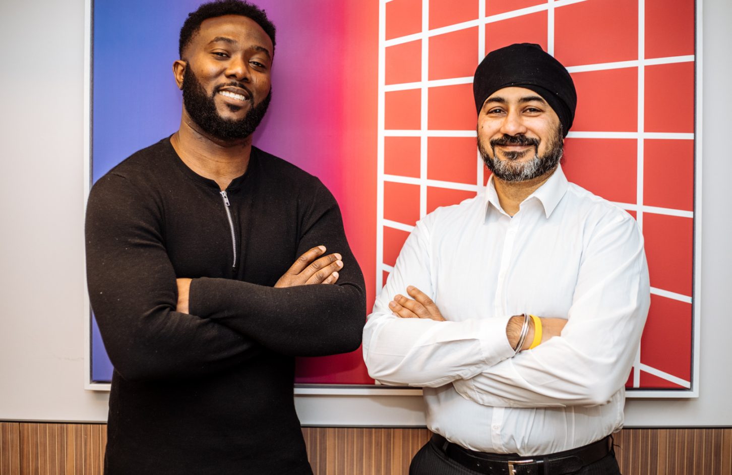 co-founders (Tai Alegbe, CEO and Raj Wilkhu, CTO) after raising funding