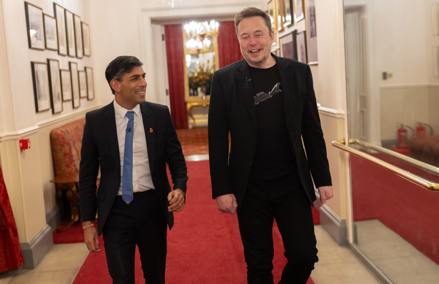 Elon Musk and Rishi Sunak discussed startup founders taking a risk without a pay cheque.