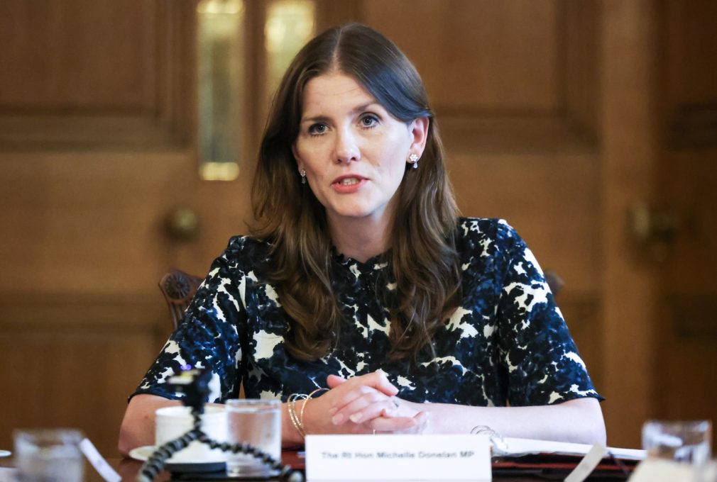 Michelle Donelan has criticised a UKRI advisory group over members' tweets about Hamas.