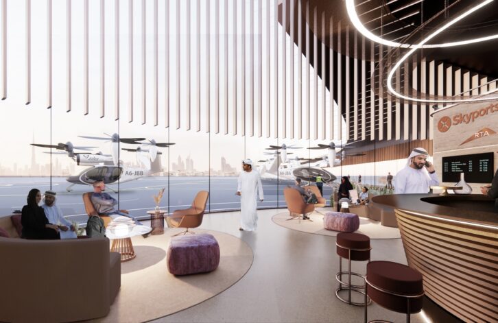 Skyports Dubai flying taxi service