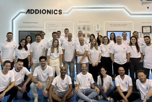 Addionics team after raising funding