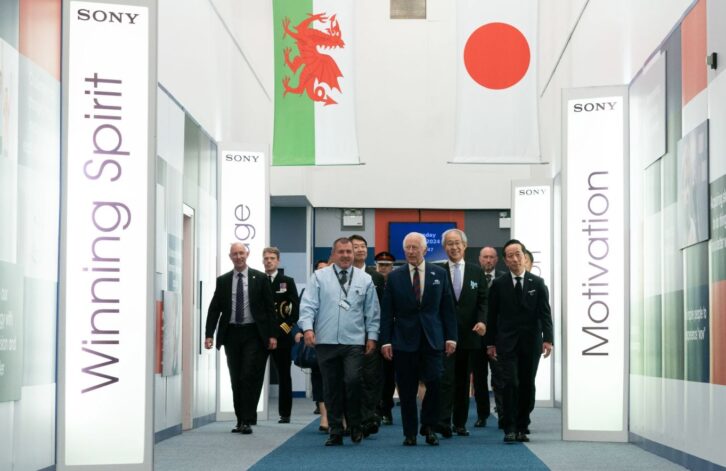 Sony Wales King visit