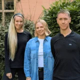 HeyFlow co-founders Sabrina Walls; Sophie Creese; Nick Dean