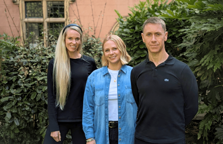 HeyFlow co-founders Sabrina Walls; Sophie Creese; Nick Dean