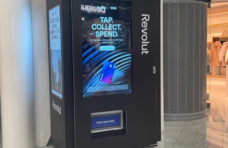 Revolut vending machines