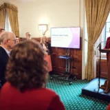 Professor Irene Tracey, vice chancellor of the University of Oxford launching Equinox's 2035 Strategy at the House of Commons